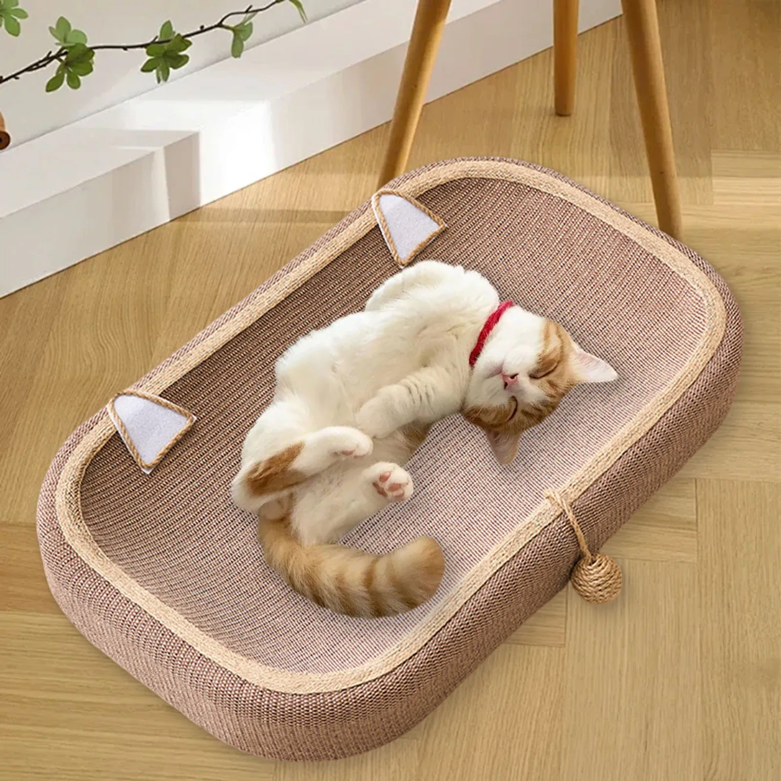Cama rascador para gatos, garra para gatos, juguete interactivo con pelota, sofá, Protector de muebles, tabla rascadora para jugar en interiores de gatitos - imagen 3