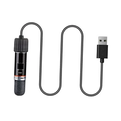 Varilla calefactora para mini acuario USB de 10 W 26 ° Calentador de tanque de peces pequeños de temperatura constante C Calentador de termostato de acuario sumergible