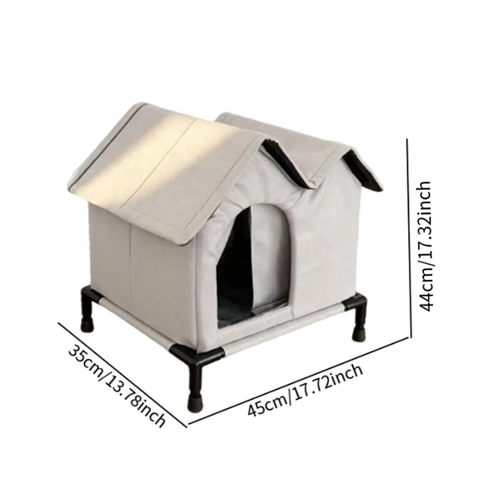 Casa para gatos sin hogar, refugio impermeable para mascotas, casa para perros, perrera para interiores y exteriores, suministros para cachorros pequeños y gatitos, invierno - imagen 5