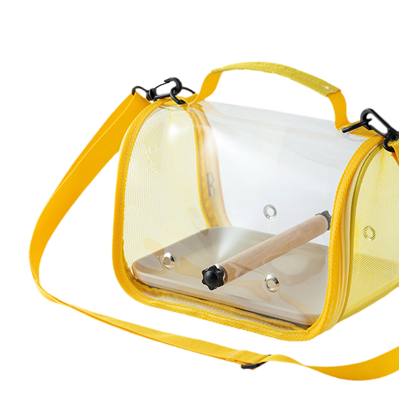 Jaula de viaje para pájaros de tela Oxford 600D, transportador de pájaros pequeños transpirable, bolsa de transporte al aire libre para loros, pajaritos, suministros para pájaros - imagen 5