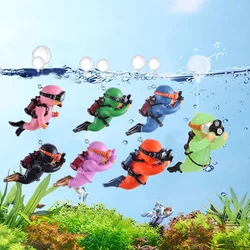 Adorno buzo miniatura para pecera – Decoración de acuario