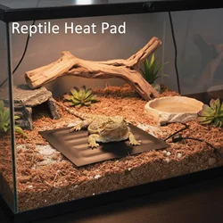 Almohadilla calefactora USB para reptiles, calentador de invierno, estera calefactora impermeable para mascotas, Panel calefactor ajustable de 3 temperaturas para dragón barbudo