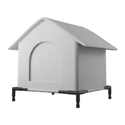 Caseta exterior para gato con cama suave acolchada e impermeable