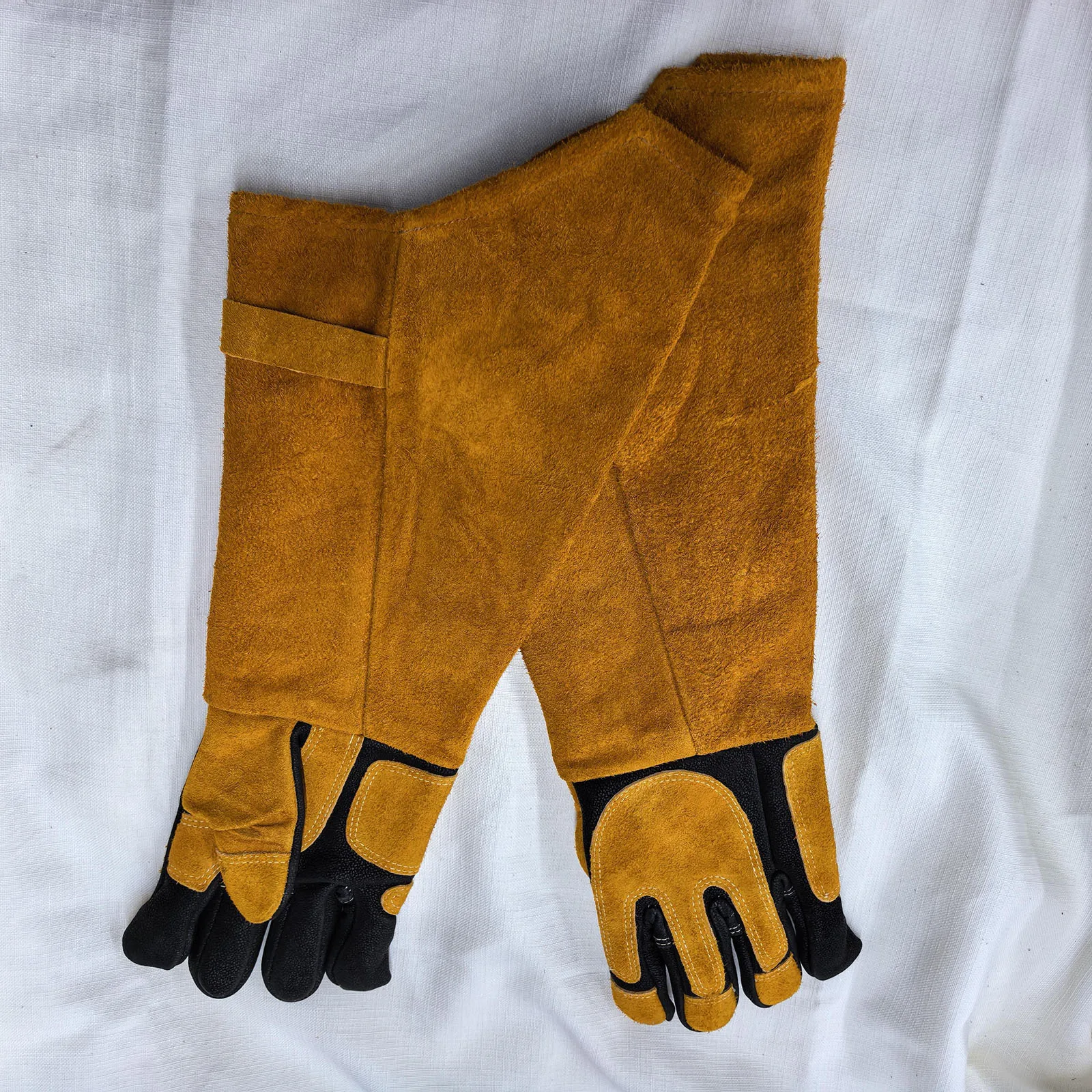 Guantes de manipulación de animales de 38,5 cm/55cm, guantes de entrenamiento antimordeduras para mascotas, para perros, gatos, pájaros, lagartos, reptiles, aseo de baño - imagen 4