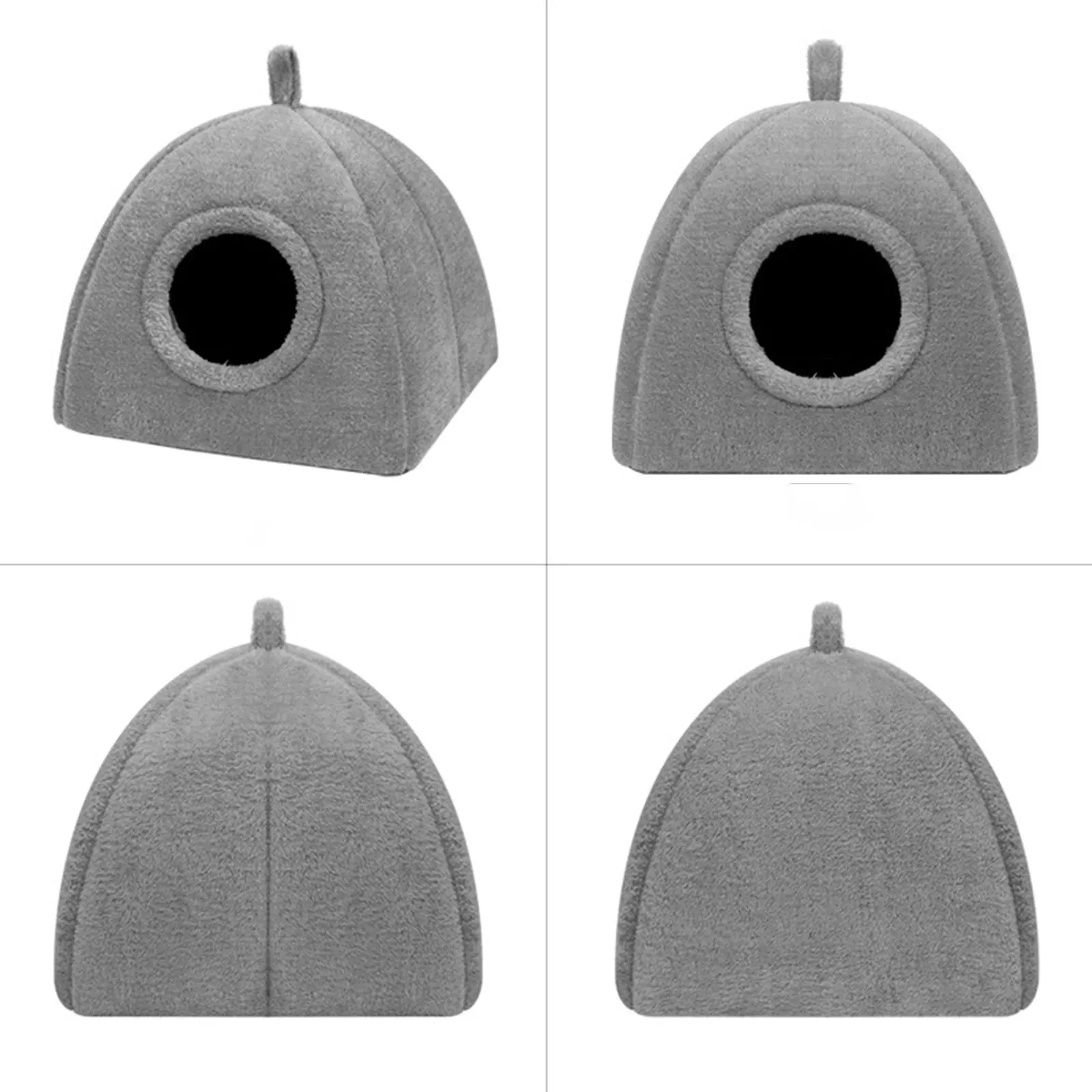 Cama portátil para gatos, casa para gatos con parte inferior antideslizante, cama para dormir de animales pequeños y cálidos para invierno, suministros para cachorros y gatitos - imagen 5