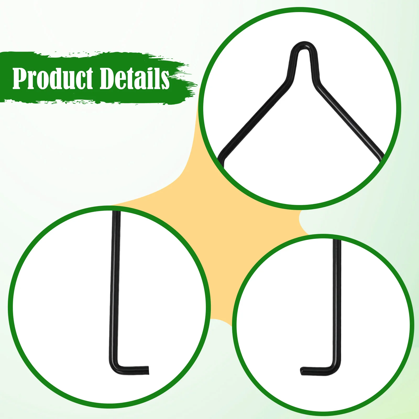 Clips de fijación para pantalla de lámpara de reptil, soporte de suspensión de lámpara de hierro para terrario, tanque de cría, gancho de Clip de luz de calefacción, 4 Uds. - imagen 4