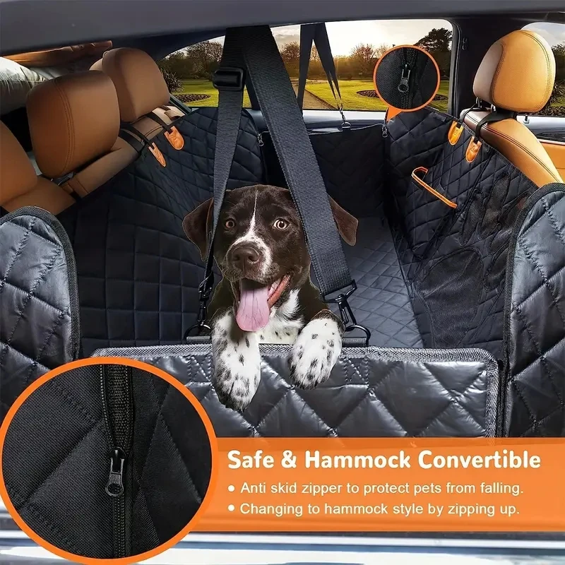 Funda Universal para asiento trasero de coche, hamaca para coche 100% impermeable con ventana de malla Visual y cremallera lateral - imagen 2