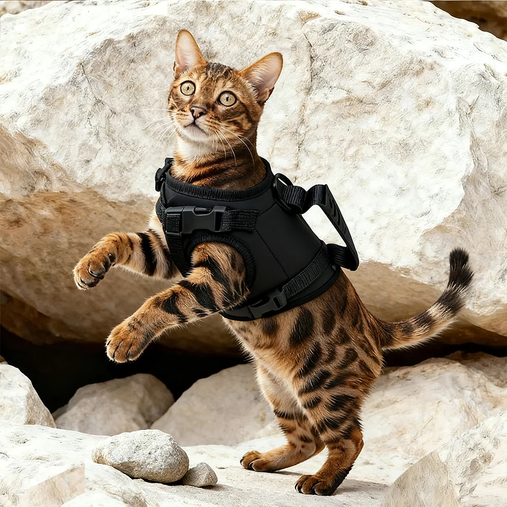 Arnés táctico para gatos y cachorros - a prueba de escapes, ajustable - imagen 5