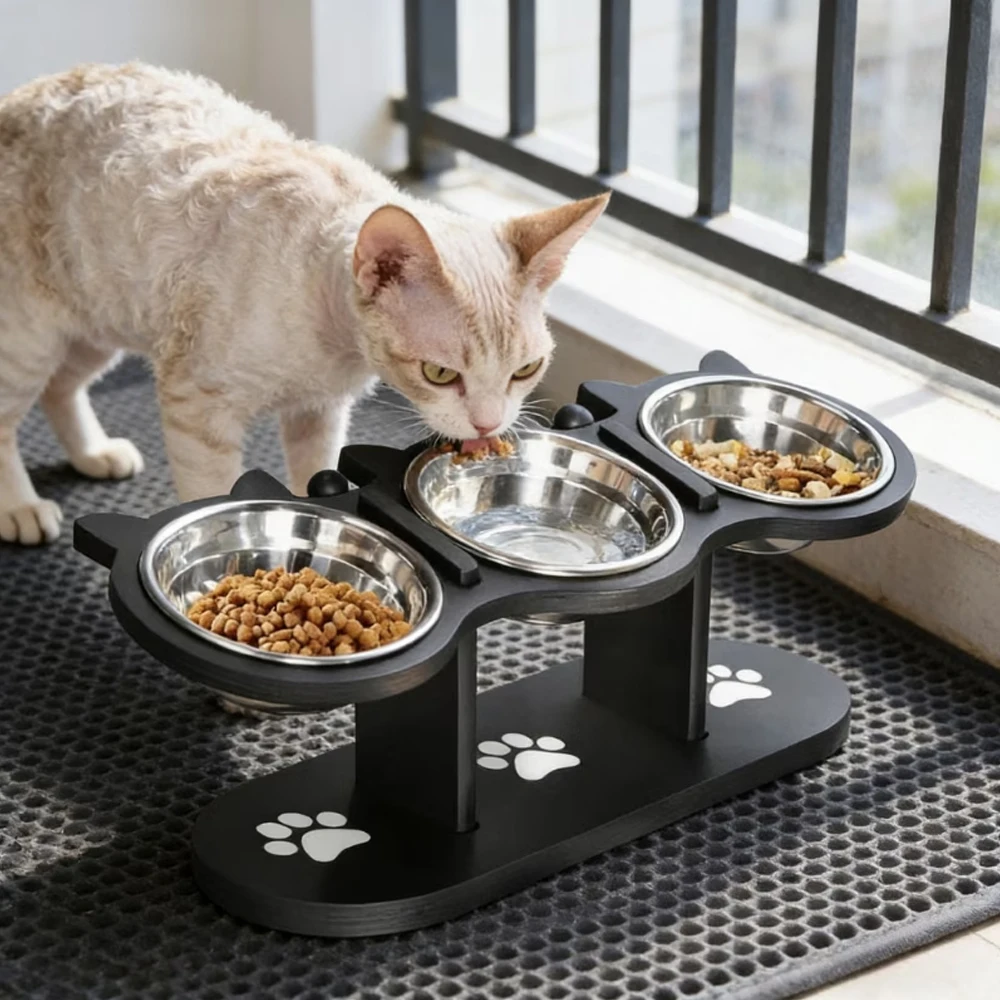Comedero elevado para perros pequeños, cachorros, gatitos y bulldogs - imagen 2