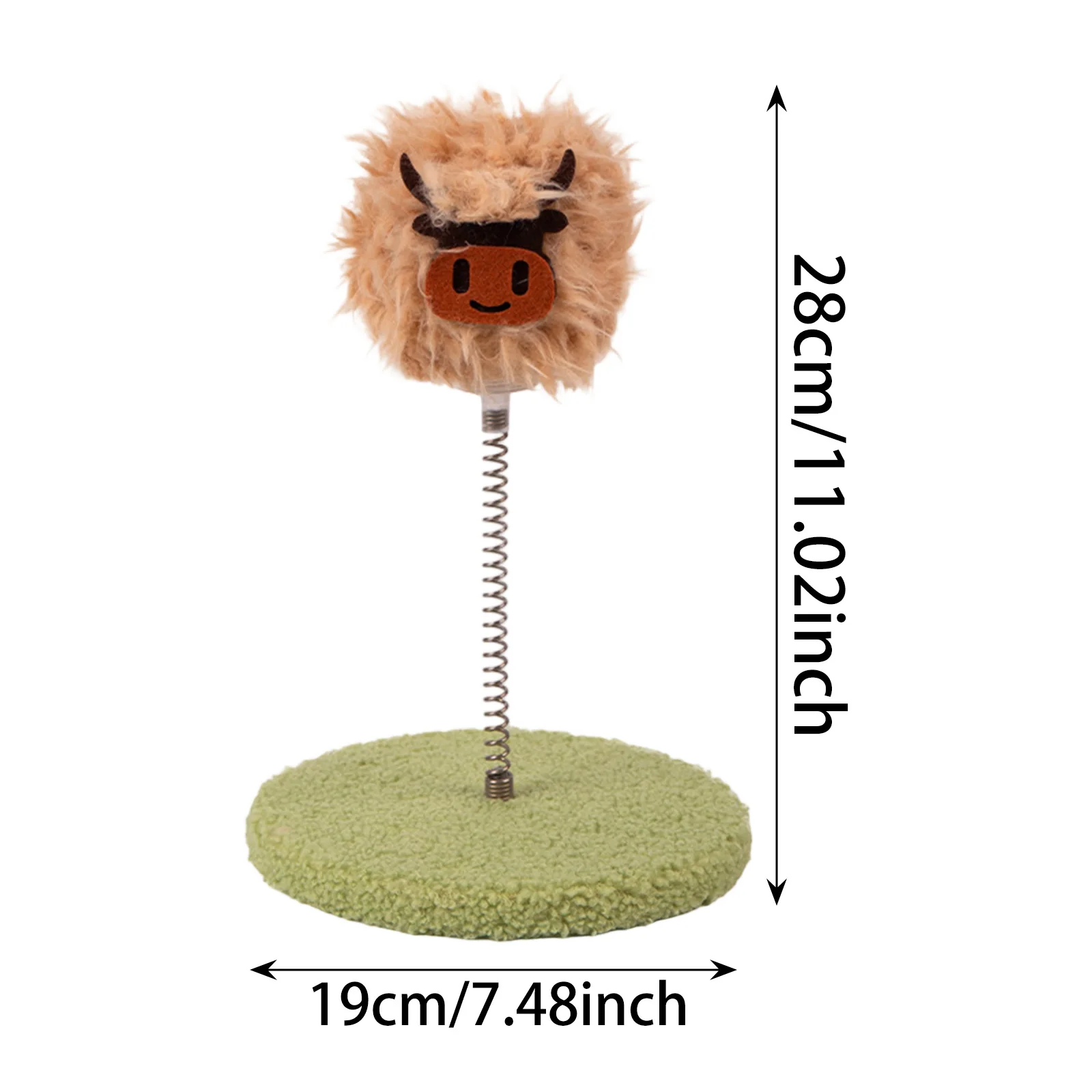 Rascadores para gatos, juguete interactivo de simulación de primavera, pluma, gatito, juguete interactivo de peluche para gatos, suministros para mascotas - imagen 5