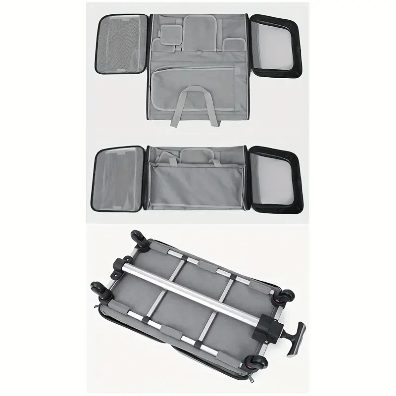 Cubierta de carrito portátil extra grande para mascotas, cubierta de carrito para perros desmontable, bolsa grande plegable para mascotas, bolsa de transporte de viaje para gatos - imagen 5
