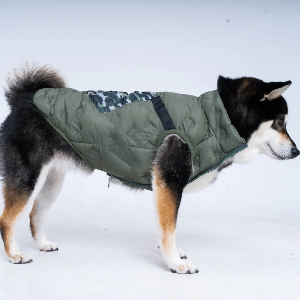 Ropa de invierno para perros, chaqueta con bolsillo, acolchado, impermeable, ropa de lujo para cachorros, abrigos para perros grandes, medianos y pequeños - imagen 3