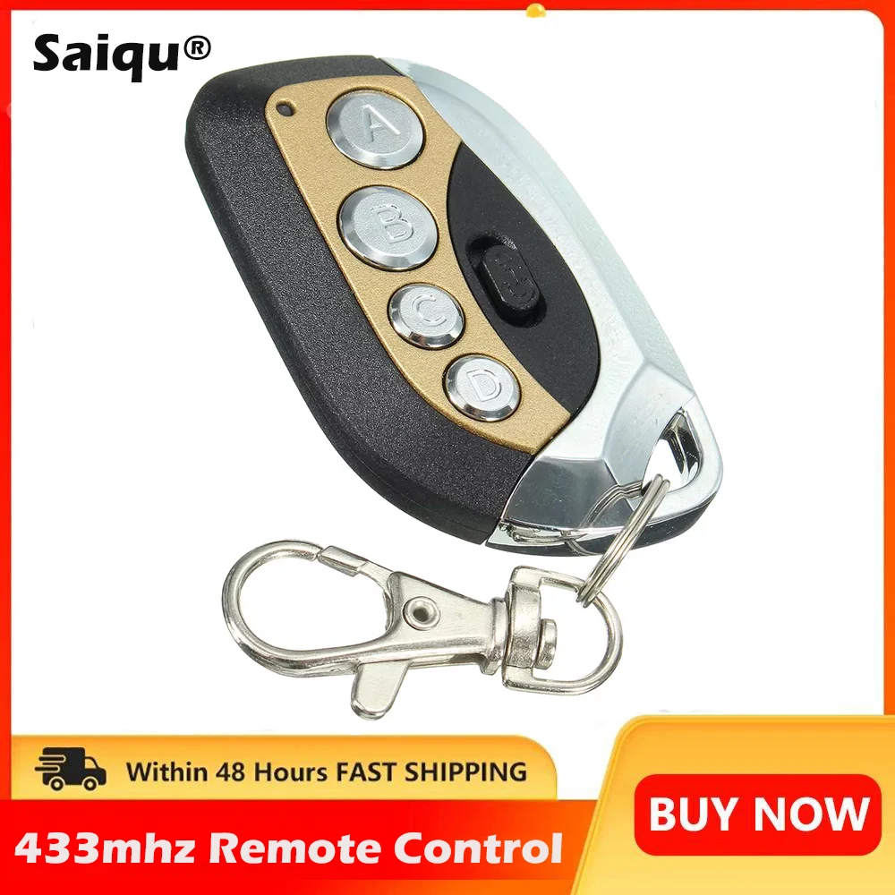 Control remoto universal para puerta - Mando garaje 433 MHz 4 botones