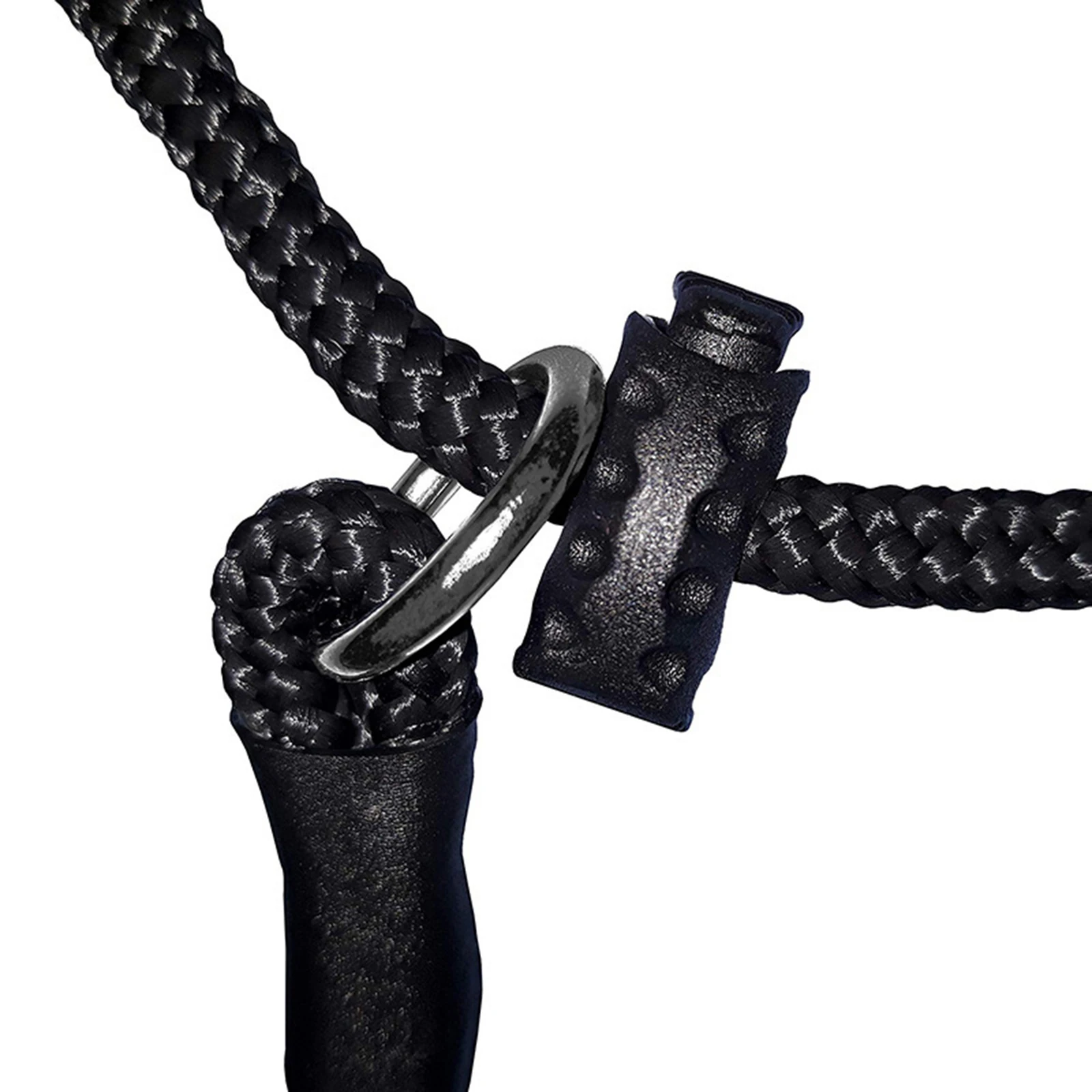 Collar de entrenamiento ajustable para perros, correa de nailon portátil para perros, cuerda para estrangulación de cachorros, suministros para mascotas, 40/50/55cm - imagen 3