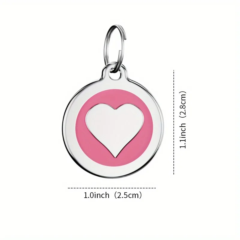 Placa de identificación para perros con grabado antipérdida y duradera