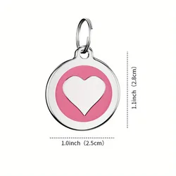 Placa de identificación para perros con grabado antipérdida y duradera