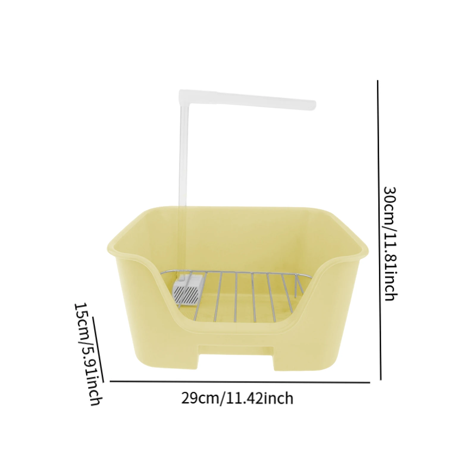 Bañera automática para pájaros con soporte, perca, suministros de limpieza para ducha de loros interiores, accesorios para jaula para cacatúa Canary Conure - imagen 5