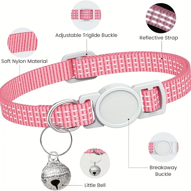 Collar personalizado para gato con placa grabada y cascabel seguro - imagen 4