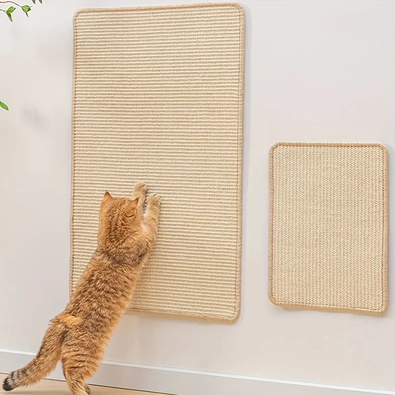 Estera rascadora para gatos de 15/31 pulgadas, esteras para rascar gatos de Sisal Natural, almohadilla para rascar, protege alfombras y sofás