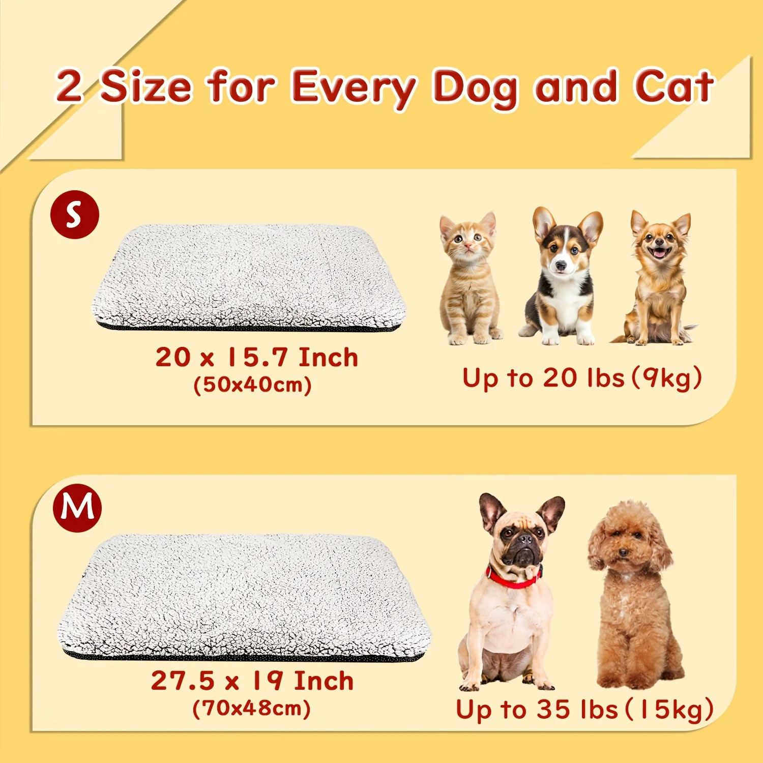 Almohadilla térmica autocalentable lavable para gatos y perros - imagen 5