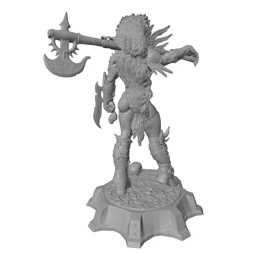 Kit de miniaturas de resina Warhammer 40K – Modelo灰色 3D sin montar - imagen 4