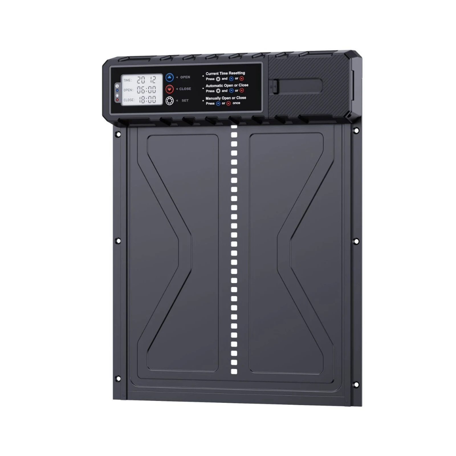 Puerta automática impermeable para gallinero con temporizador de pantalla grande, puerta eléctrica para pollo y pato para cría de aves de corral - imagen 5