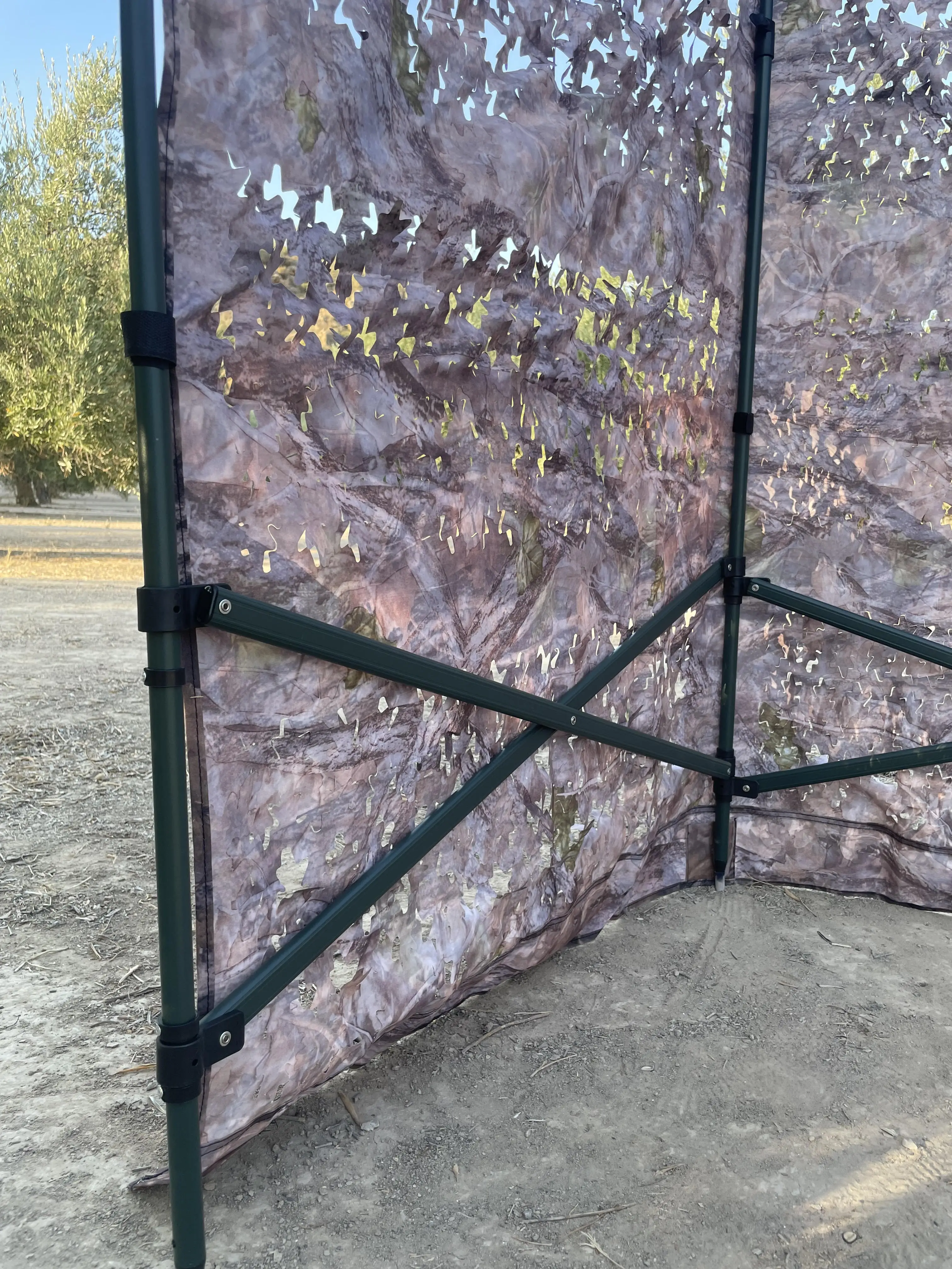 Pantalla puesto caza 3 lados, camuflaje, articulable con bolsa para transporte - imagen 2