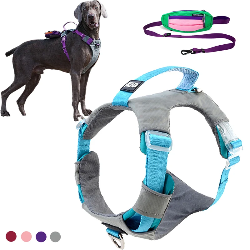 Arnés portátil para perros medianos, Correa frontal sin tirones, Clip para cachorros, accesorios para mascotas
