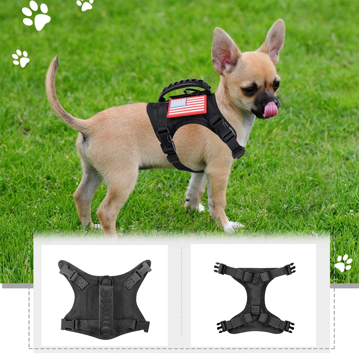 Arnés Chaleco Resistente para Perros y Gatos – Ajustable para Paseo y Entrenamiento - imagen 4