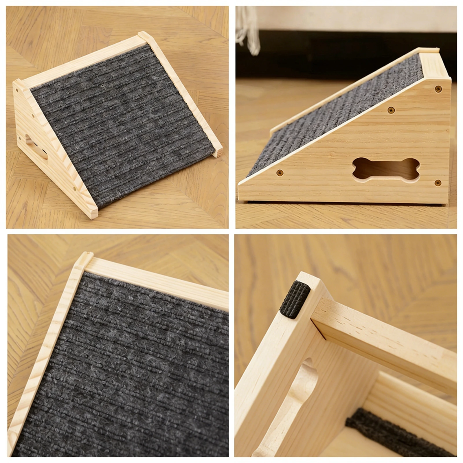 Rampa para perros de madera antideslizante y portátil para casa - imagen 4