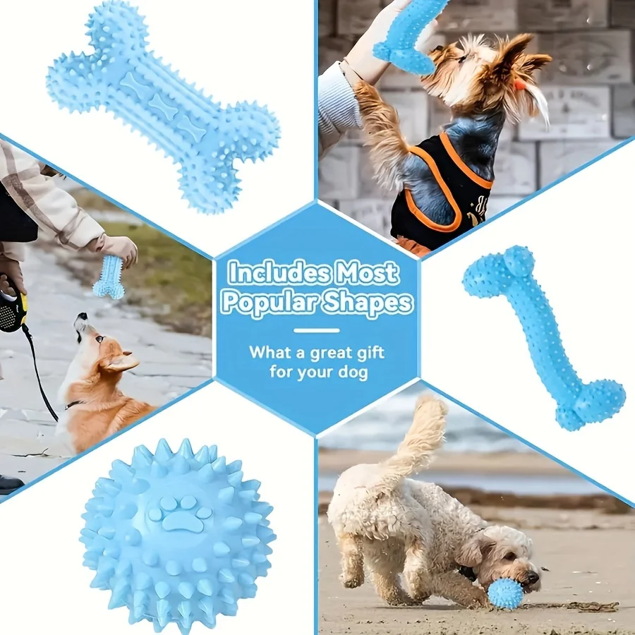 Juguetes masticables resistentes para perros cachorros – Goma segura - imagen 5