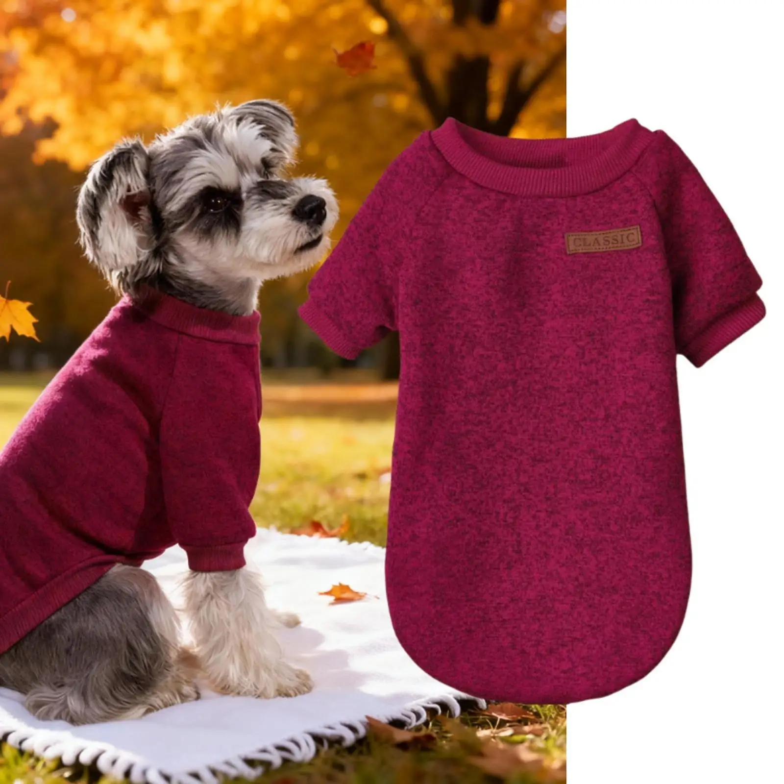 Suéter de invierno para perros – Ropa cálida suave para cachorros - imagen 3