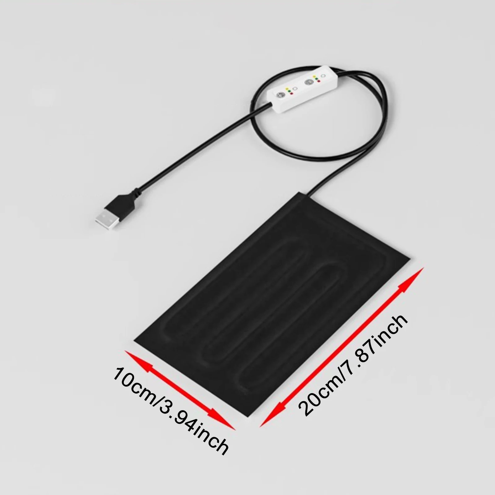 Almohadilla calefactora para reptiles, calentador de temperatura ajustable portátil USB, cojín calefactor para mascotas para dragón barbudo, cama calefactora de invierno - imagen 5