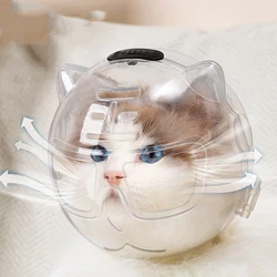 Bozal transpirable para gatos, antiarañazos, capucha para el cuidado de gatos, recorte de uñas, cubierta para la boca del gato, suministros para mascotas y gatitos