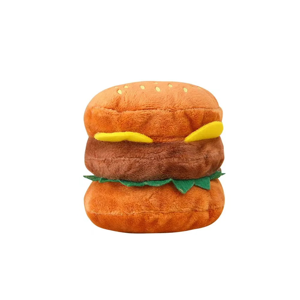Juguete de peluche para mascotas combo patatas fritas + hamburguesa - imagen 4