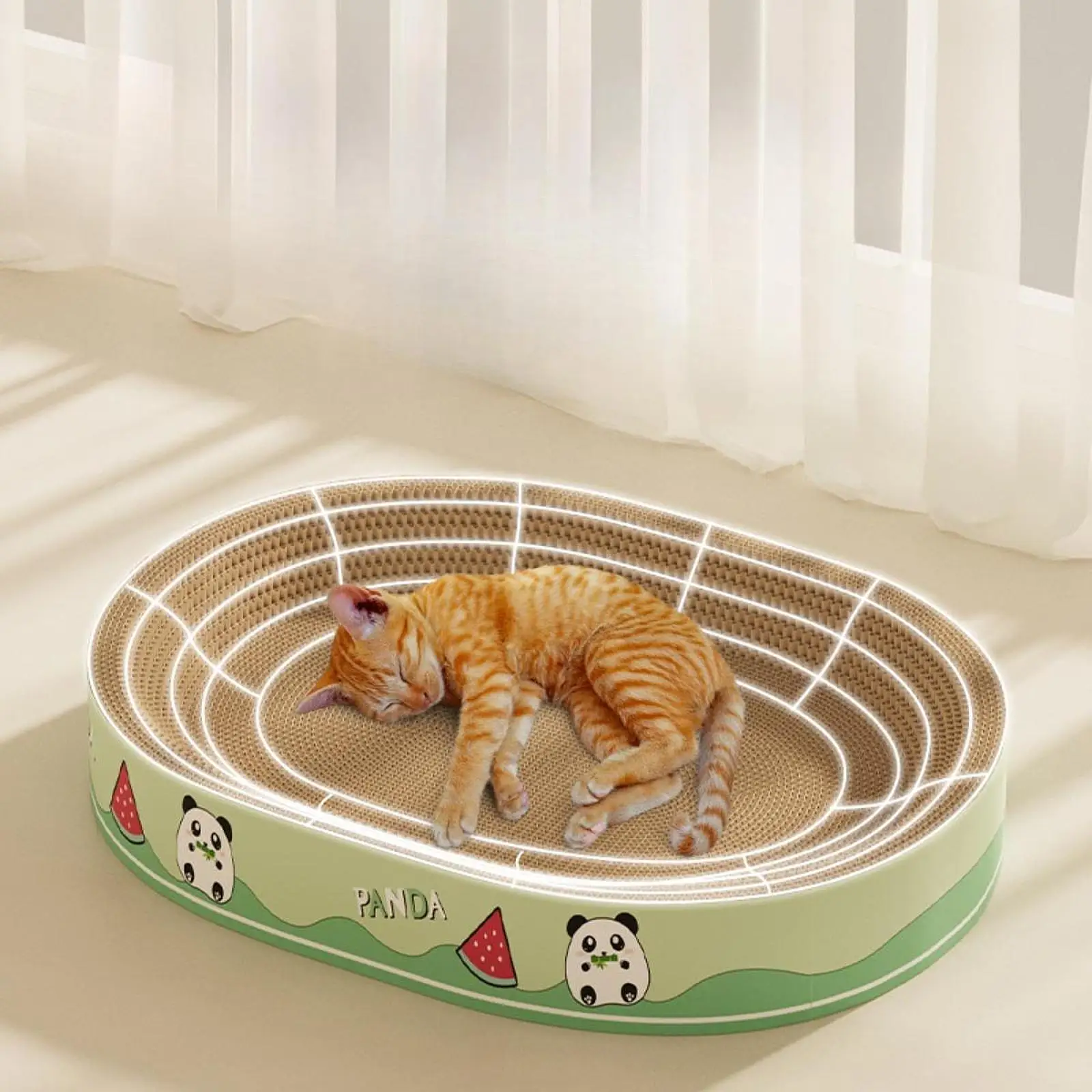 Cat Scratcher Pad Wear Resistant Pet Scratching Bed Kitten Grind Claw for Indoor Small Cat Kitten Playing Pet Supplies - imagen 2