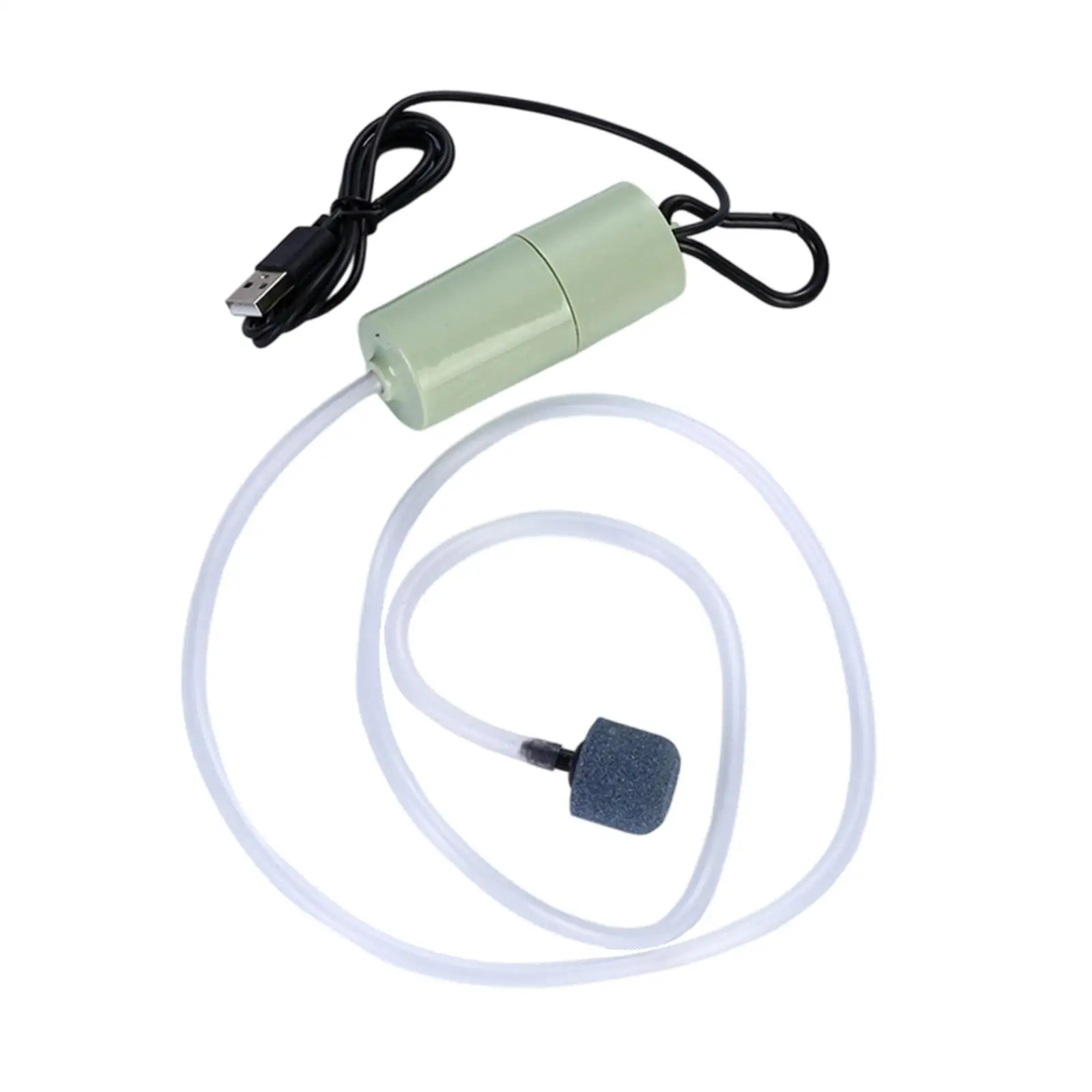 Mini Kit de bomba de aire USB para acuario, bomba de oxígeno de aire portátil para pecera, burbujeador pequeño silencioso para acuario, accesorios para acuario