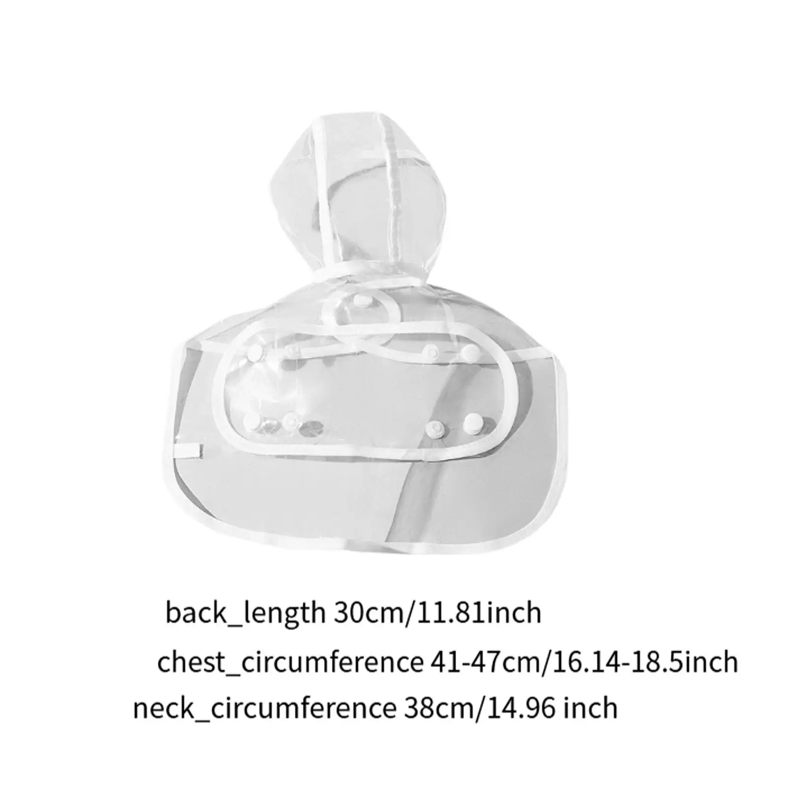 Chubasquero transparente de EVA para perros, Poncho transpirable para mascotas, impermeable, con capucha, para cachorros, suministros para mascotas para perros pequeños y medianos - imagen 5