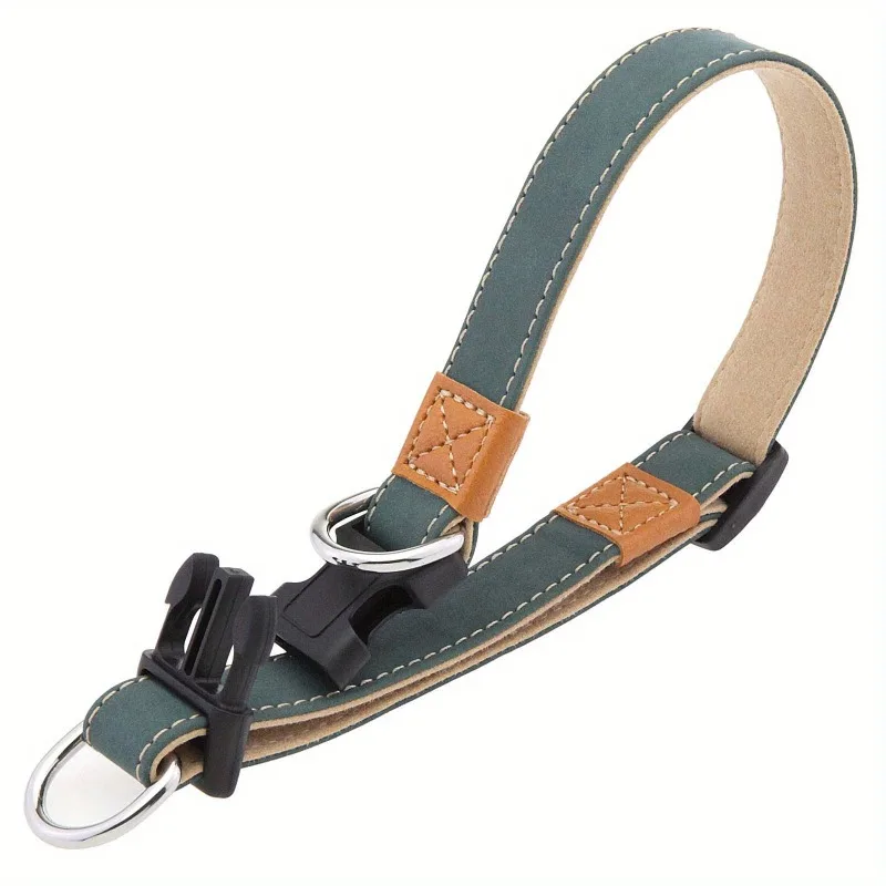 Collar identificativo con correa para perro – Placa grabable personalizada - imagen 4