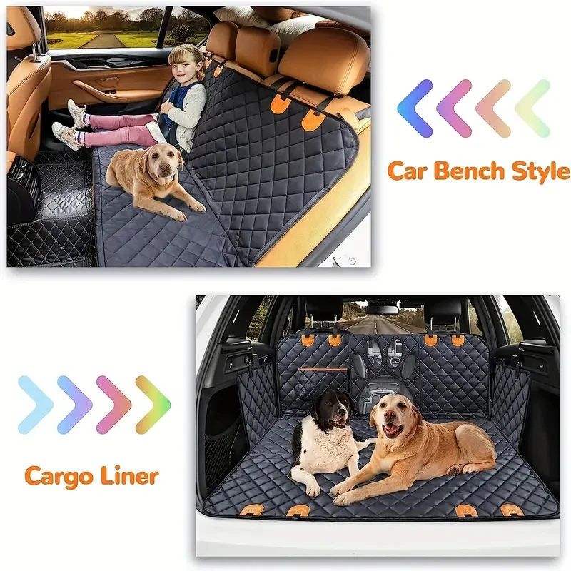Funda Universal para asiento trasero de coche, hamaca para coche 100% impermeable con ventana de malla Visual y cremallera lateral - imagen 4