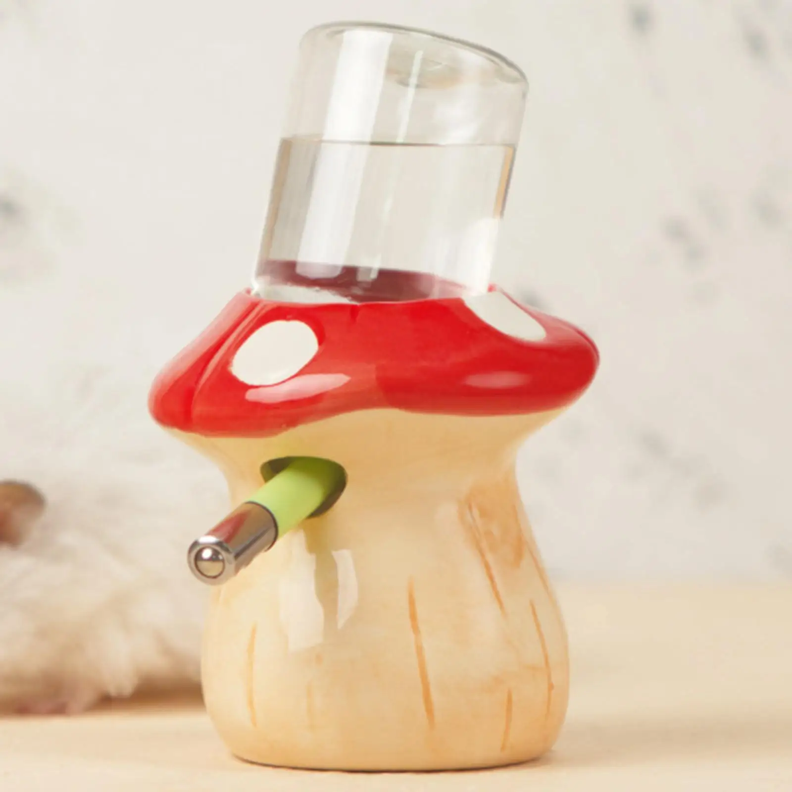 Botella de agua para hámster con soporte, bebedero para animales pequeños, bebedero automático para conejos, conejillos de indias, loros y conejos