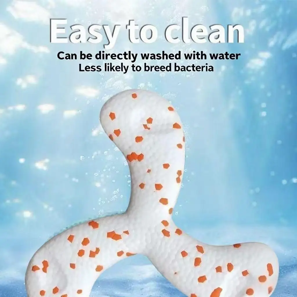 Juguete para perros súper resistente a mordeduras, disco volador ETPU ligero para masticar, Boomerang triangular de alta elasticidad, juguetes interactivos para perros - imagen 4