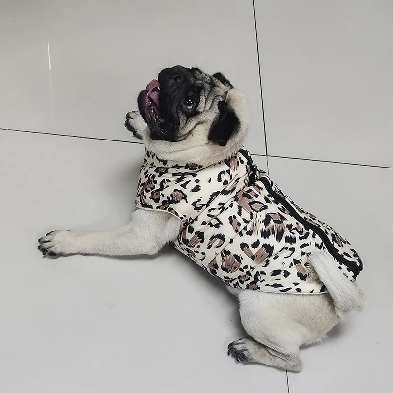 Ropa impermeable para perros pequeños, abrigo cálido de invierno para perros, ropa para perros grandes, chaleco para cachorros, chaqueta para Bulldog Francés y Chihuahua - imagen 2