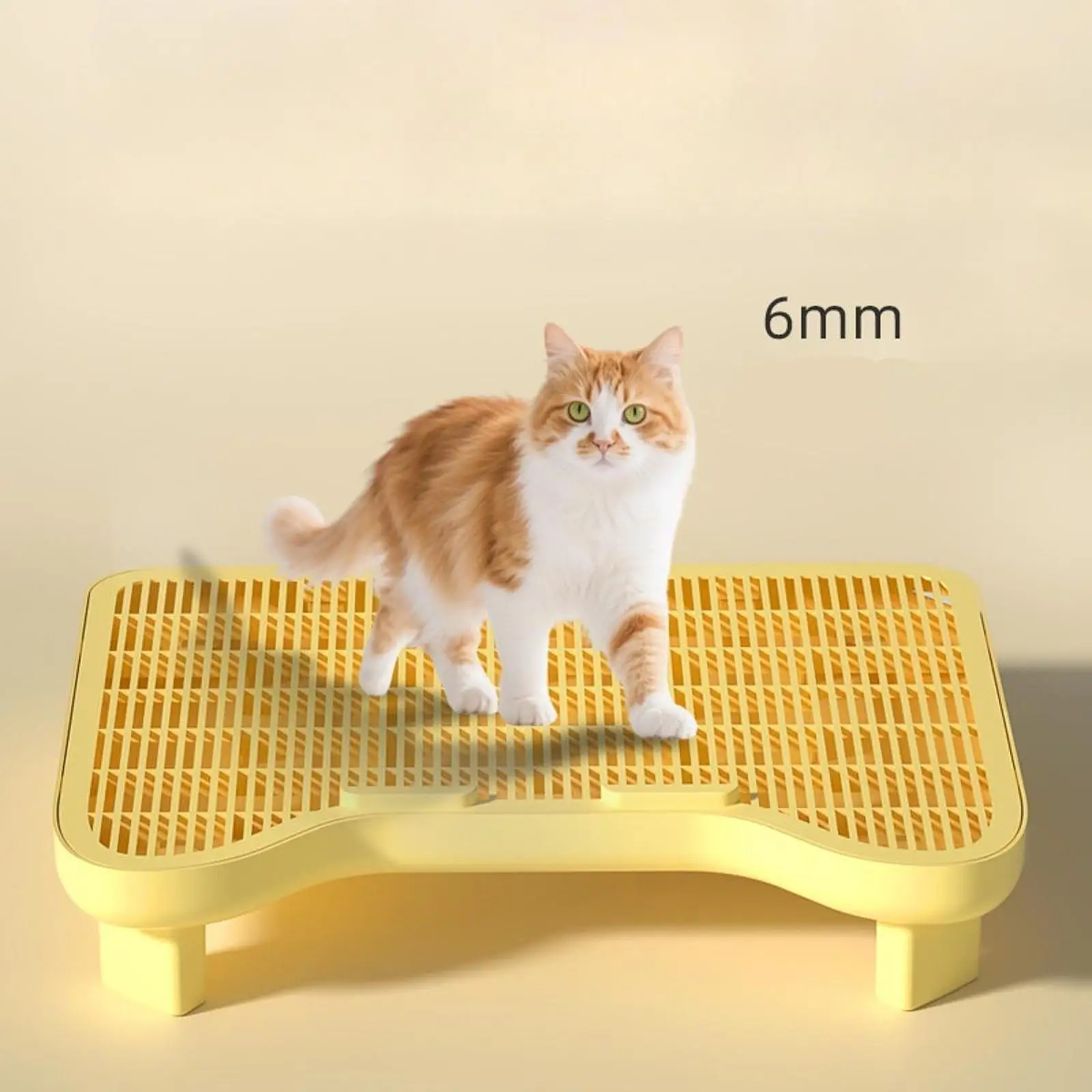 Estera de arena para gatos de doble capa, almohadilla antideslizante desmontable para tablero de arena, estera para atrapar arena para gatos, suministro de limpieza para mascotas - imagen 3