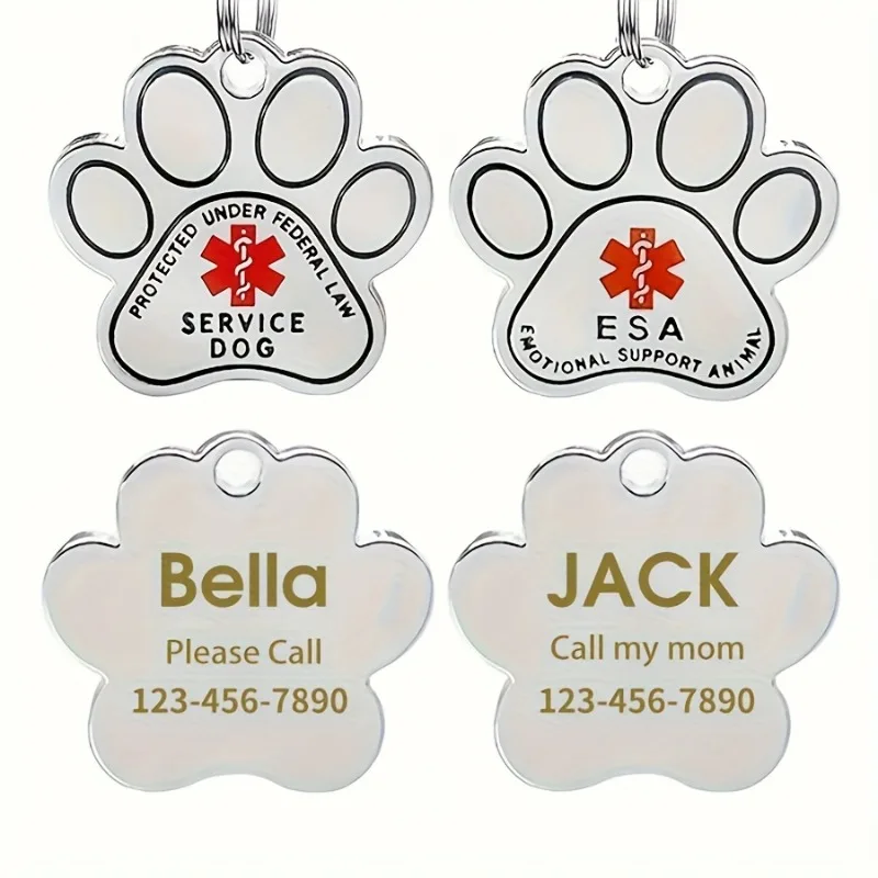 Placas identificación personalizadas perros y gatos – Nombre grabado - imagen 4