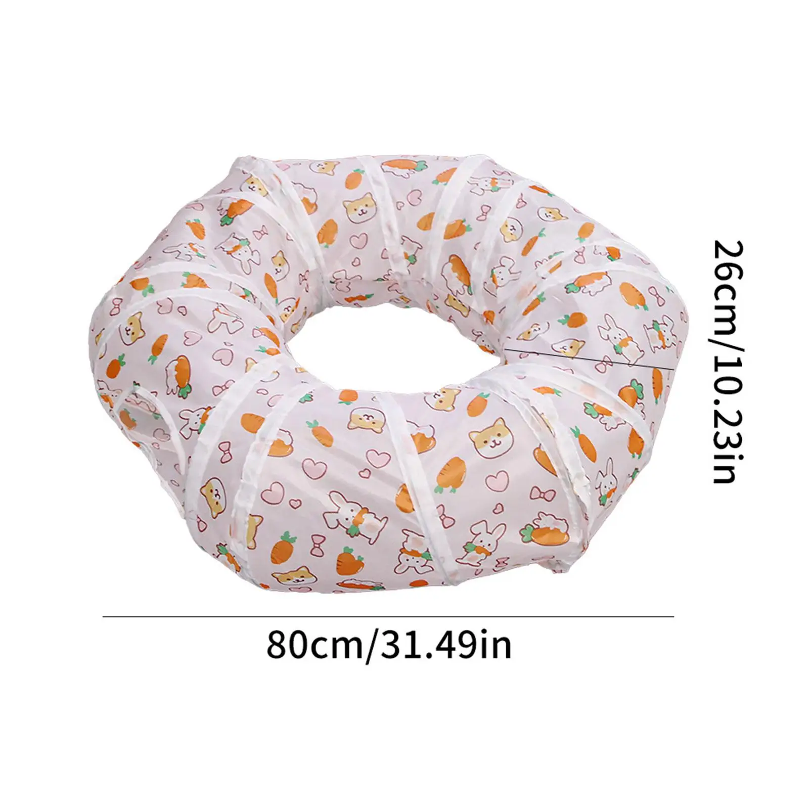Túnel para gatos, casa de juegos plegable para mascotas, tubo circular para túnel para mascotas para animales pequeños de interior, suministros para mascotas - imagen 5