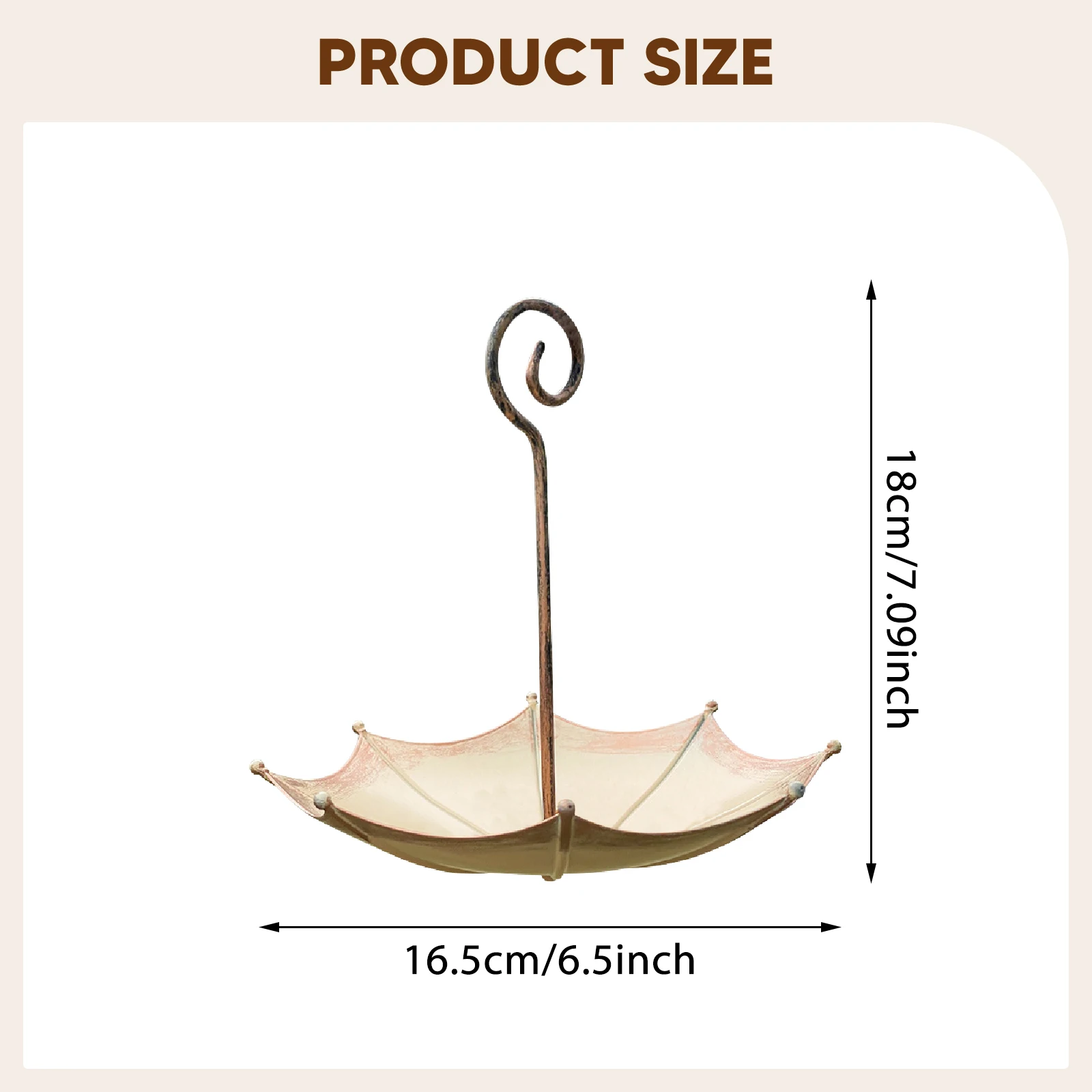 Comedero para pájaros colgante en forma de paraguas, cuenco creativo para alimentación de pájaros al aire libre para el hogar, jardín, patio, decoración de Patio - imagen 5