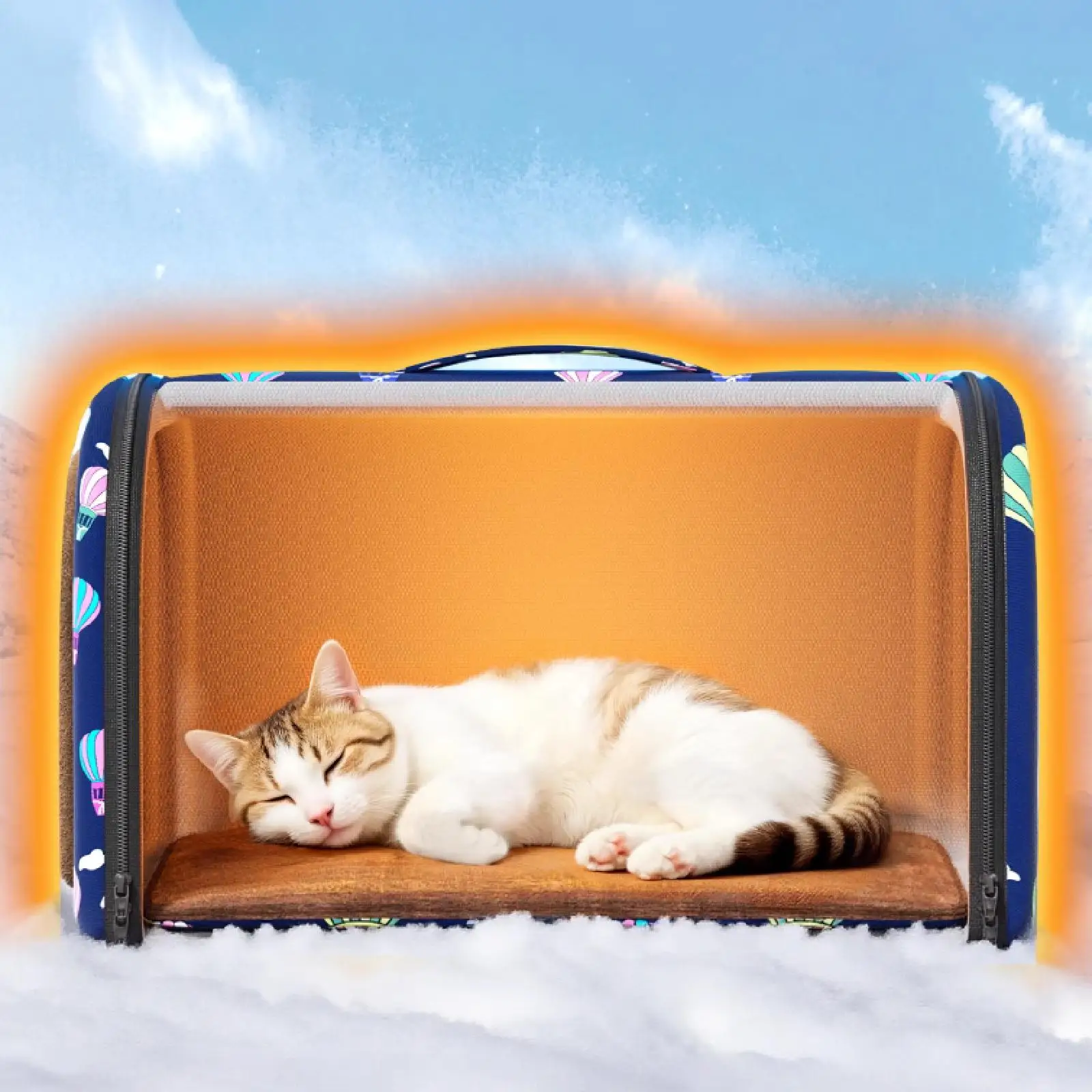 Tienda de campaña para mascotas de tela Oxford, casa para perros impermeable desmontable, cama de cueva cálida para gatos para cachorros y gatitos, refugio para las cuatro estaciones - imagen 3