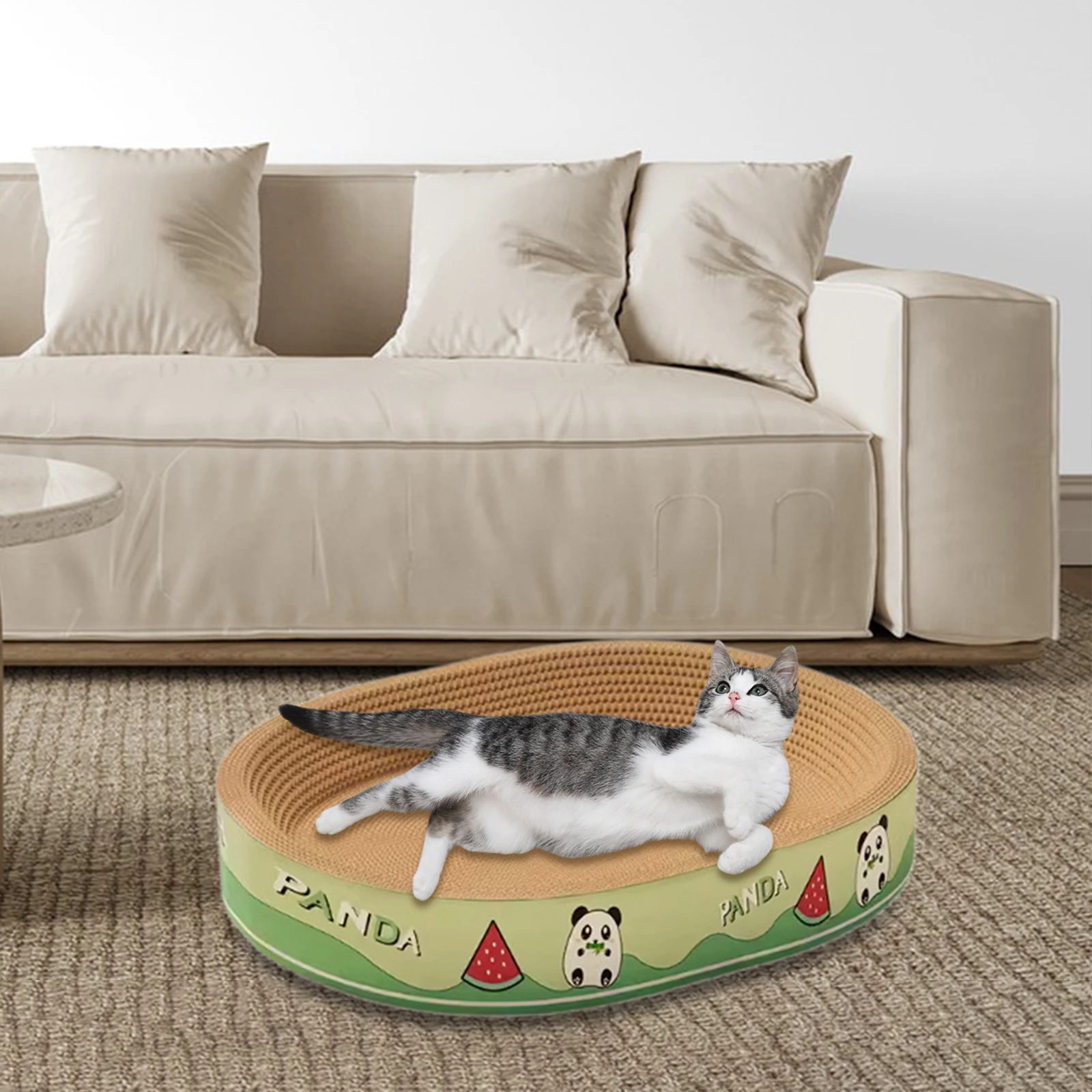 Cat Scratcher Pad Wear Resistant Pet Scratching Bed Kitten Grind Claw for Indoor Small Cat Kitten Playing Pet Supplies - imagen 3