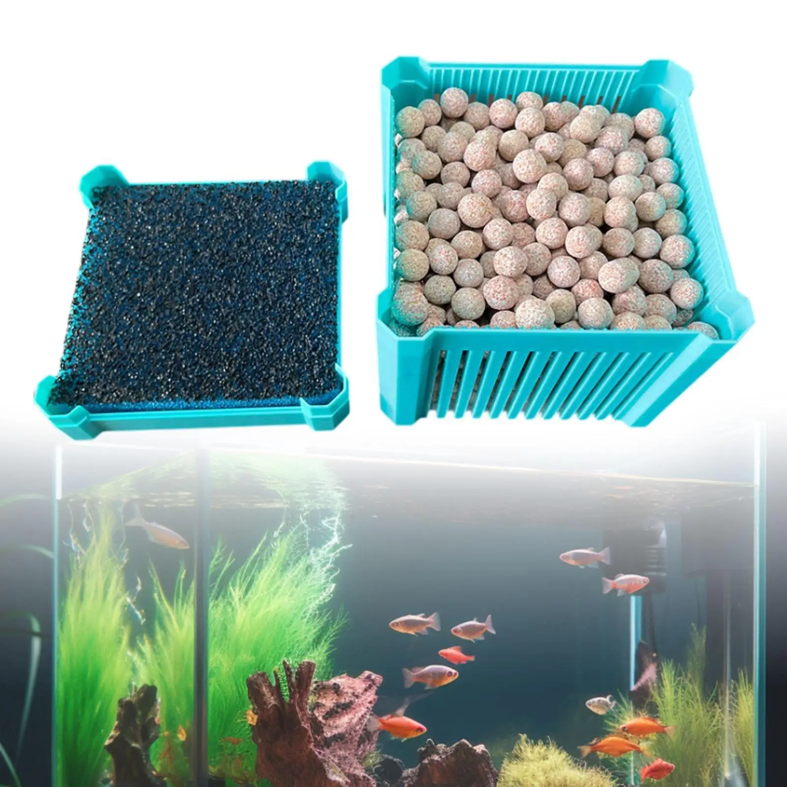 Caja Filtrado Acuario PVC – Contenedor Purificación Agua Pecera - imagen 2